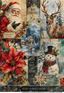 A4 Believe in the Magic of Christmas Rice Paper DC1008 - Decoupage Central