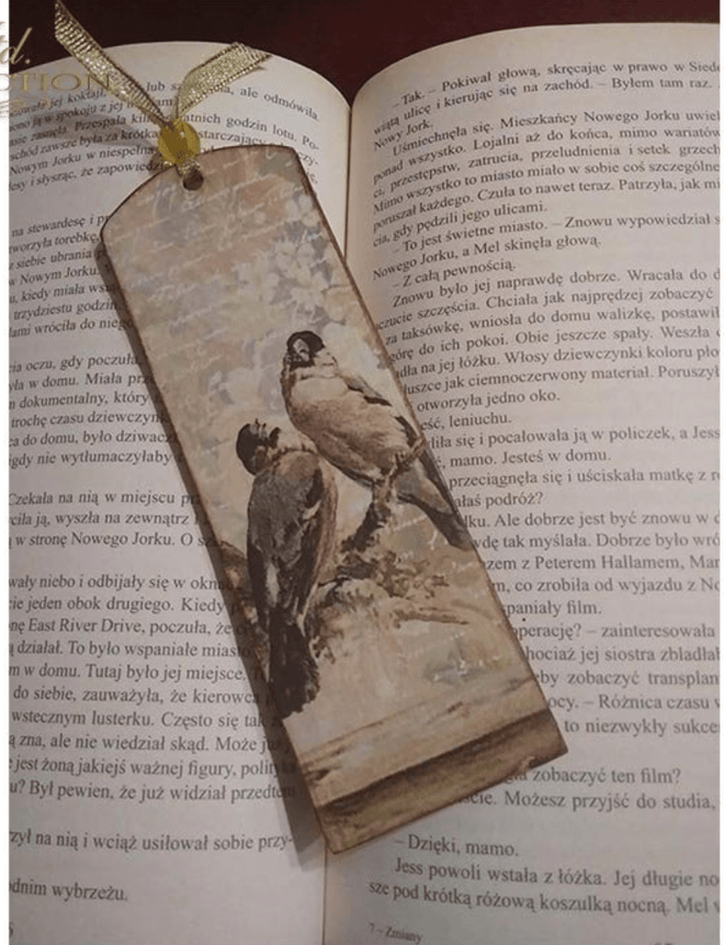 A4 Birds and Roses Parchment Decoupage Paper R0709 - Decoupage Central