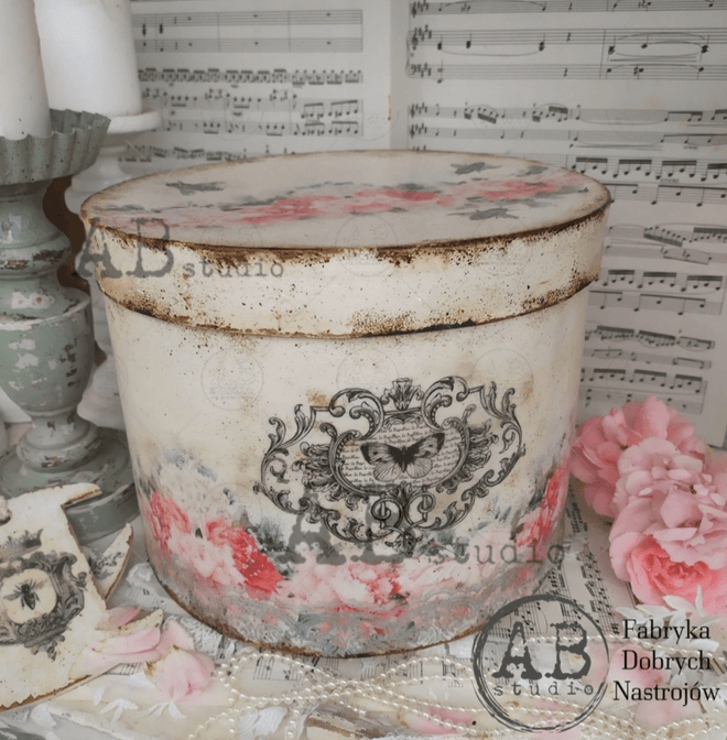 A4 Black and White Labels Rice Paper 0400 - Decoupage Central