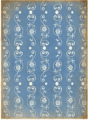 A4 Blue Moroccan Wall paper Rice Paper 0490 - Decoupage Central