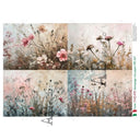 A4 Carte 497 Meadow Whispers Quad Carte Italiano - Decoupage Central