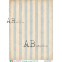 A4 Carte Italiano 1038 French Blue Ticking Stripe - Decoupage Central