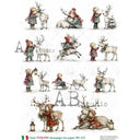 A4 Carte Italiano 1113 The Little Reindeer Friends - Decoupage Central