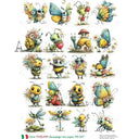 A4 Carte Italiano 987 Garden Friends Collection - Decoupage Central