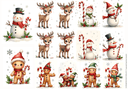 A4 Christmas Minis Rice Paper DC559 - Decoupage Central
