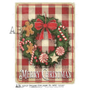 A4 Christmas Sign Gingerbread Wreath AB Studios 6242 - Decoupage Central