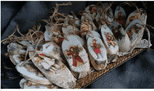 A4 Christmas Small Crafts Decoupage Paper R1022 - Decoupage Central