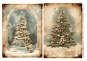 A4 Christmas Tree Rice Paper DC124 - Decoupage Central