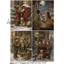 A4 Christmas Wishes AB Studios Rice Paper 8004 - Decoupage Central