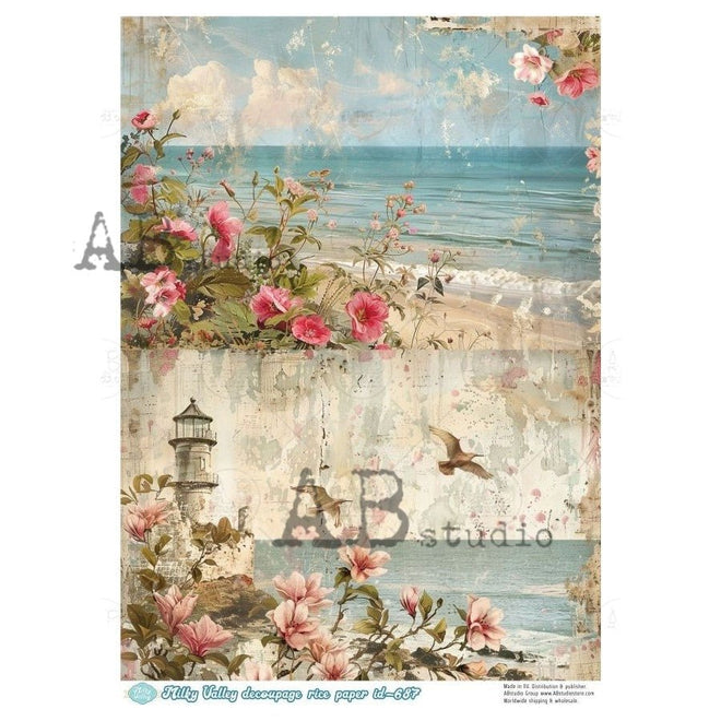 A4 Coastal Escape Duo Milky Valley ID687 - Decoupage Central