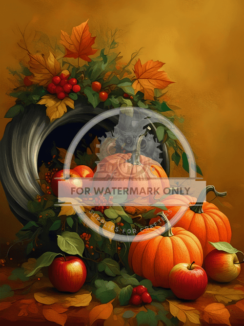 A4 Cornucopia Rice Paper DC545 - Decoupage Central