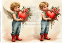 A4 Country Valentine Duo Paper DC594 - Decoupage Central
