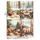A4 Cozy Bakery Window Quad AB Studios 6231 - Decoupage Central