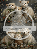 A4 Cozy Companions Rice Paper DC856 - Decoupage Central