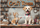 A4 Craft Room Crew Rice Paper DC720 - Decoupage Central
