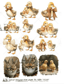 A4 Cute Easter Multi AB Studios 6334 - Decoupage Central