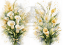 A4 Easter Lily Duo Rice Paper DC610 - Decoupage Central