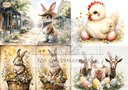 A4 Easter Mix Multi Rice Paper DC638 - Decoupage Central