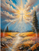A4 Eyes to the Sky Rice Paper DC684 - Decoupage Central