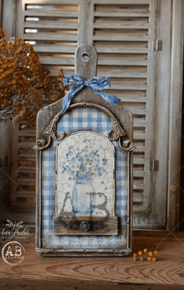 A4 Forget Me Nots Rice Paper, AB Studios 0352 - Decoupage Central