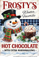 A4 Frosty’s Winter Favorite Hot Chocolate Rice Paper DC984 - Decoupage Central