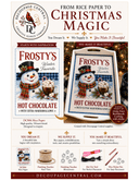 A4 Frosty’s Winter Favorite Hot Chocolate Rice Paper DC984 - Decoupage Central