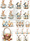 A4 Fun Easter Smalls Mini Rice Paper DC652 - Decoupage Central