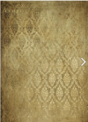 A4 Gold Damask, ITD Rice Paper. 2100 - Decoupage Central