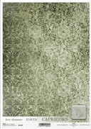A4 Green Capricorn Design Background From ITD R1439 - Decoupage Central