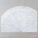 A4 Handmade Lace Kozo Paper Pack, 30 Sheets, 15 Designs - Decoupage Central