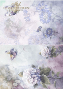 A4 Hydrangeas and Cornflowers Decoupage Paper R2257 - Decoupage Central