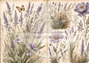 A4 Lavendar Spring Duo Rice Paper DC644 - Decoupage Central