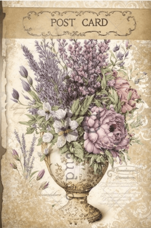 A4 Lavender Duo AB Studios ID69 - Decoupage Central