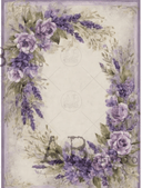 A4 Lavender Wreath AB Studios 4987 - Decoupage Central