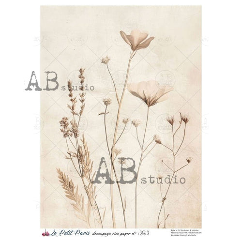 A4 Le Petit Paris No. 393 — Whispering Wildflowers - Decoupage Central