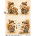 A4 Le Petit Paris No. 674 Little Country Helpers - Decoupage Central