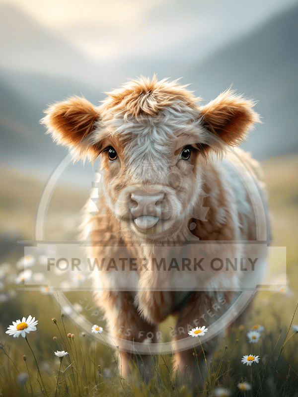 A4 Little Cow DC602 Rice Paper - Decoupage Central