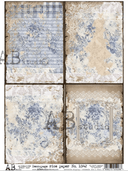 A4 Little Denim Rice Paper, AB Studios 1842 - Decoupage Central