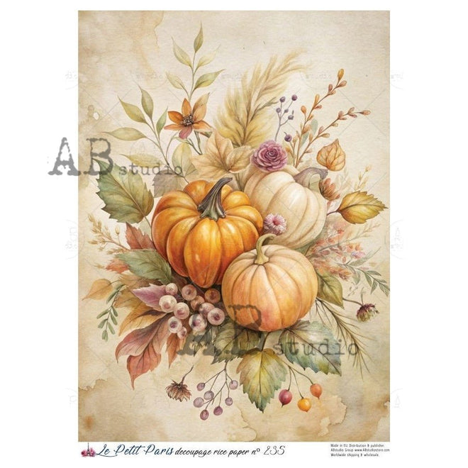 A4 LPP Golden Gourd Gathering Le Petit Paris 235 - Decoupage Central