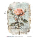 A4 LPP Solitaire Rose Paper Le Petit Paris 116 - Decoupage Central