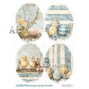 A4 Milky 1083 Easter Egg Cameos - Decoupage Central