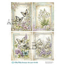 A4 Milky 962 Spring Cottage Quad - Decoupage Central
