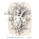 A4 Milky Heavenly Grace Rice Paper for Decoupage AB Studios Millky 847 - Decoupage Central