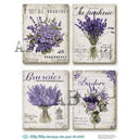A4 Milky Valley ID 1108 Lavender Bouquet Collection - Decoupage Central