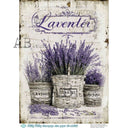 A4 Milky Valley ID 1122 Rustic Lavender Market - Decoupage Central