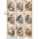 A4 Milky Valley ID 1140 Songbird Garden Collection - Decoupage Central