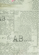A4 Mint Newspaper Rice Paper, AB Studios 1792 - Decoupage Central
