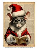 A4 Mouse Before Christmas Rice Paper DC409 - Decoupage Central