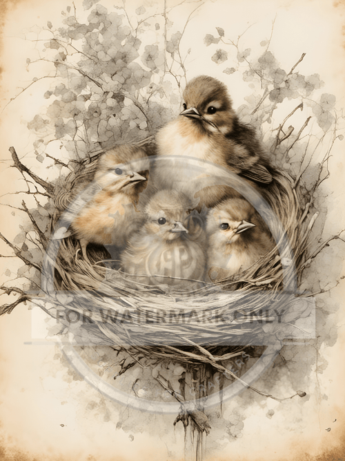 A4 Nestled In Rice Paper DC706 - Decoupage Central