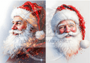 A4 North Star Santa Duo Rice Paper DC826 - Decoupage Central